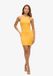 Superdry Robe mini en jersey pour femme Jaune solaire UK12-EU40