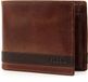 FOSSIL Leren Portemonnee Quinn Coin Pocket Bifold Bruin