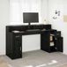 Maison Exclusive - Bureau, noir, aspect chêne, 160 x 55 x 91 cm