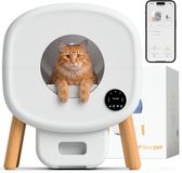 TrevoPet® Neo - Automatische Kattenbak met App - Zelfreinigende & Veiligheidssensoren - 13L Afvalbak - Wit