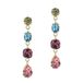Otazu gold plated oorbellen met Swarovski kristallen Cally goudkleurig/multi