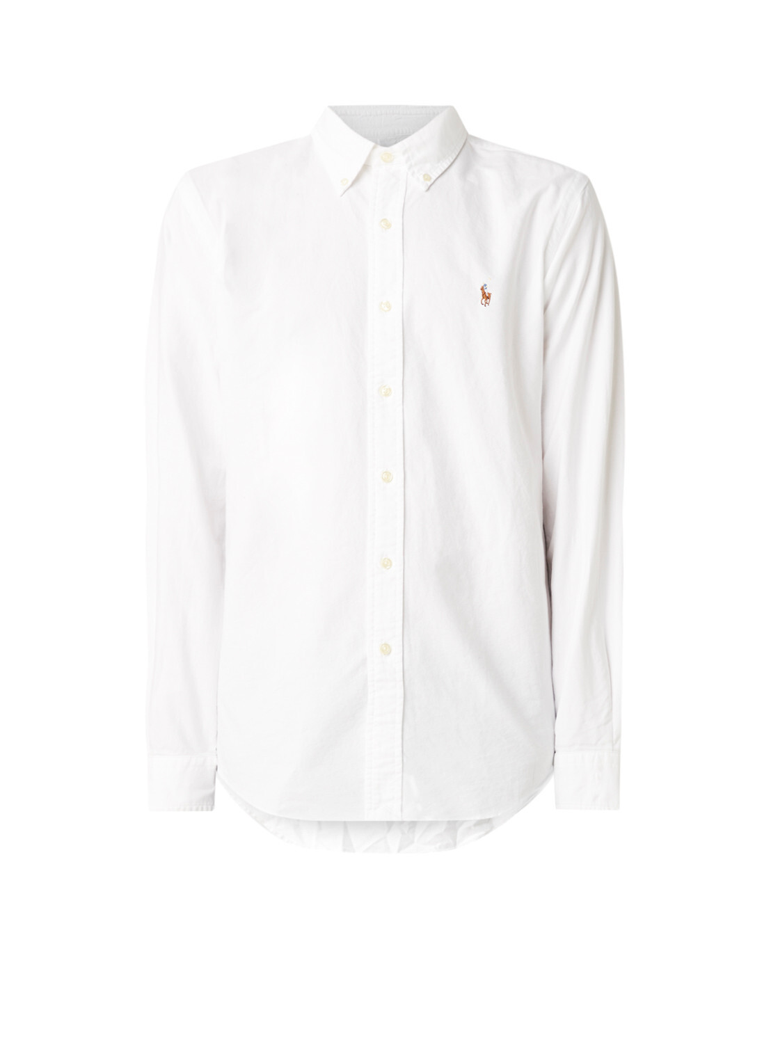 Ralph Lauren Slim fit button down overhemd van piqué katoen