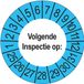 Merkloos / Sans marque Buiten Blauw Keuringsstickers Volgende Inspectie op Rond 35 mm
