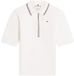Tommy Hilfiger Lyocell Tipping Slim Polo Ecru