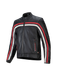 Alpinestars Dyno Veste en cuir Noir Ruby Rouge Écru Taille S