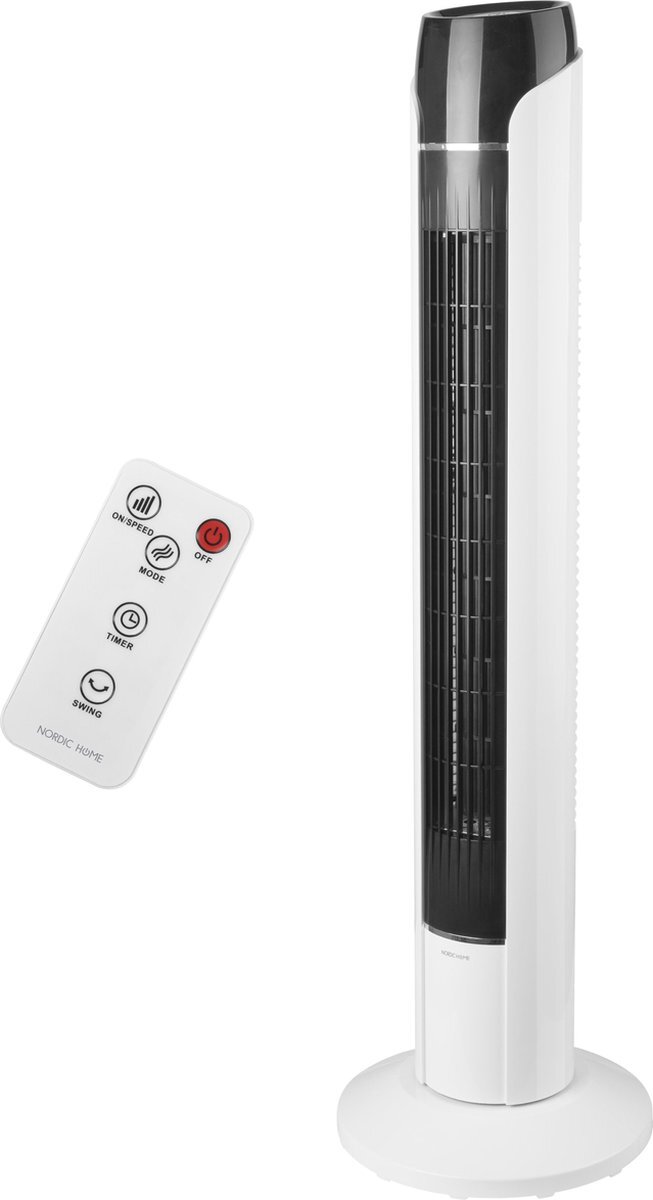 Nordic Home Culture Nordic Home FT-553 Bladeless ventilator met afstandsbediening - Wit/Zwart