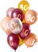 Folat Ballons 30 Ans Rose-Or 33cm - 12 pièces