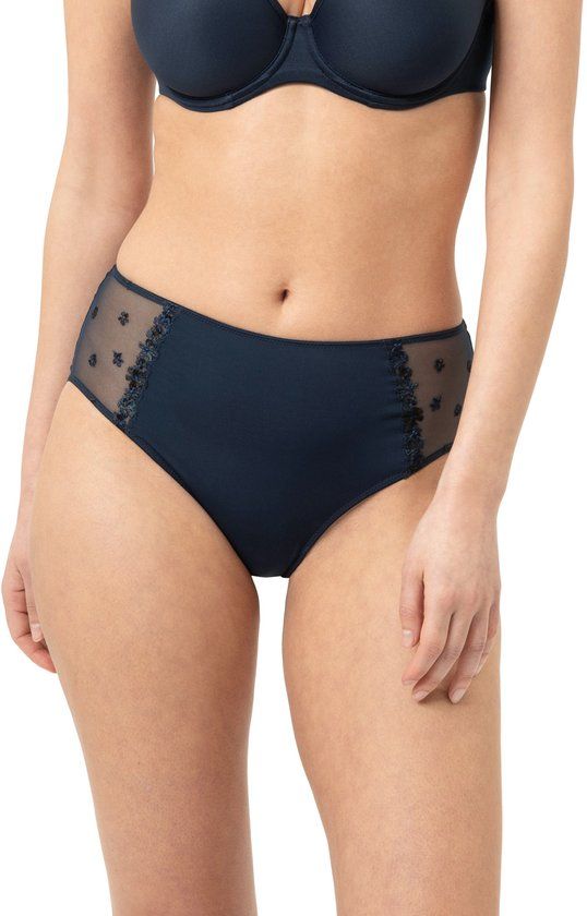 Mey Slip Pretty Joan Vrouwen Night Blue Effen