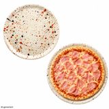MamboCat 2-delige set pizzaborden GRANITO Ø31,5cm van porselein
