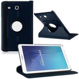 Samsung Galaxy Tab E 9.6 Inch Hoes Cover 360 graden draaibare Case donker blauw
