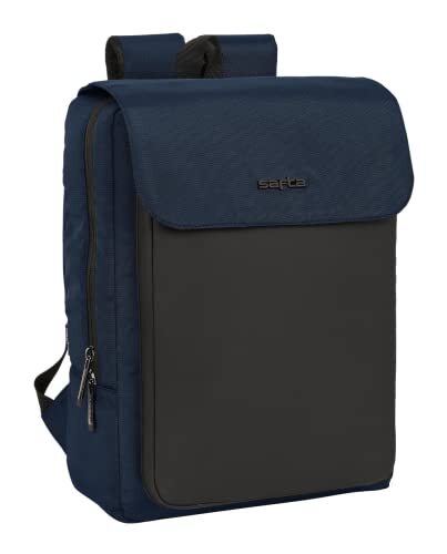 Safta - Rugzak met laptopklep 13,3 inch + USB Business Dark Blue 29 x 39 x 12 cm, meerkleurig (642201359)