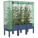vidaXL Plantenbak verhoogd met kashoes 120x40x140 cm rattanlook
