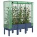 vidaXL Plantenbak verhoogd met kashoes 120x40x140 cm rattanlook