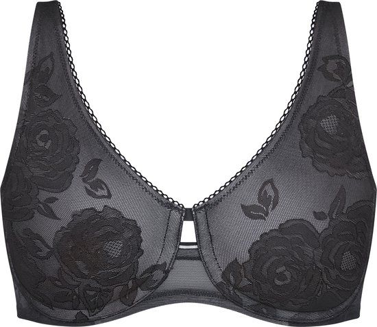 Triumph Wild Rose Sensation W01 Dames Beha - 90D - Zwart