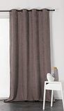 Linder Paneel Gordijn met Oogjes, Polyester, Taupe, 140 x 260 cm