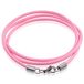 LGT JWLS LGT Jewels waxkoord ketting Roze - 2.5mm-55cm