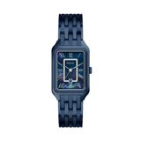 Fossil Raquel ES5479 Vrouwen Polshorloge Blauw Metaal Rechthoek Analoog