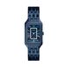 Fossil Raquel ES5479 Vrouwen Polshorloge Blauw Metaal Rechthoek Analoog