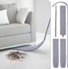 Ibenzoa® Nettoyeur de poussière rétractable en microfibre pour endroits difficiles d'accès avec tête flexible