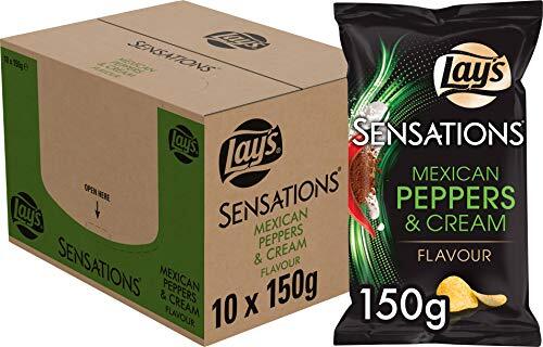 Lay's Sensations Chips Mexican Pepper, Doos 10 stuks x 150 g