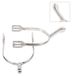 Spurs en acier inoxydable 40 mm avec col de cygne