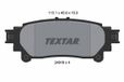 TEXTAR Set remblokken achter 2491801