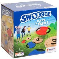 Bandjo Swoobee – sfeerspel – behendigheidsspel – binnen en buiten – eenvoudig en licht te dragen – ideaal voor plezier met vrienden of familie – voor 2 tot 8 spelers – vanaf 6 jaar.