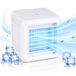 Lifetime Air Mini Air Cooler - Luchtbevochtiger Aircooler met 2 Koelelementen - Luchtkoeler met Water en 3 Standen - Mobiele Airconditioning zonder Slang voor Slaapkamer - 16 x 16 x 16,5 cm