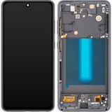 MP Samsung Écran avec Touchscreen MP compatible avec Samsung Galaxy S21 FE 5G G990, avec Cadre, Version OLED, Noir
