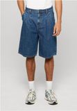 Urban Classics Pleated Denim Korte broek Taille 38 inch Blauw