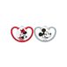 NUK 10177236 Babyfopspeen met vrije luchtdoorvoer Silicone Rood, Grijs