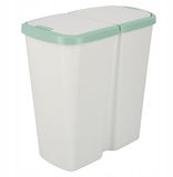 Keden COMPACTA Q DUO Afvalscheidingsbak 45L Lichtgroen/Grijs