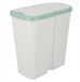 Keden COMPACTA Q DUO Afvalscheidingsbak 45L Lichtgroen/Grijs