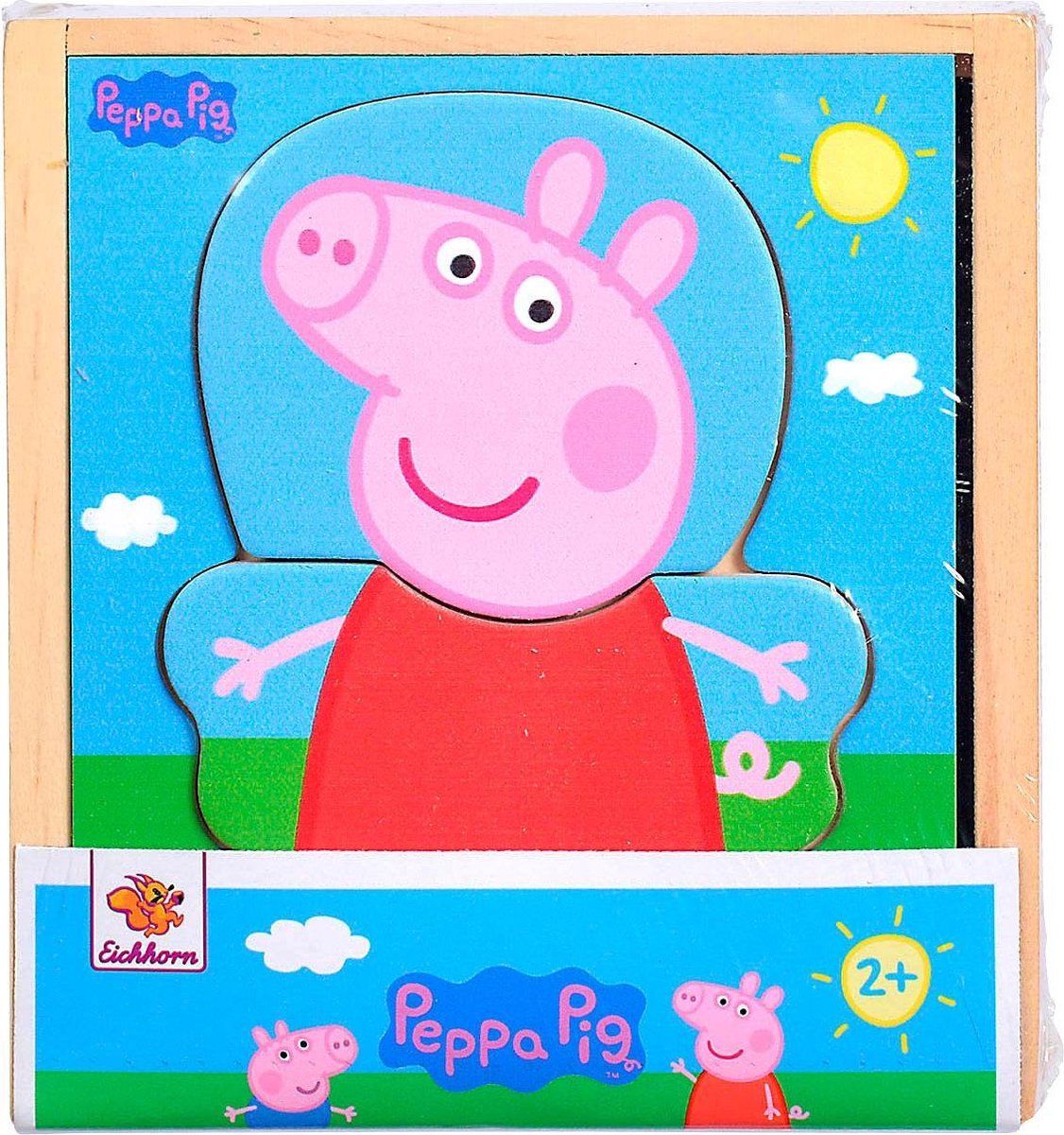 Eichhorn Peppa Pig Umziehpuzzle - Hout - Beige - 2020
