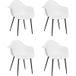 Icecat Chaises À Manger Chaise De Cuisine Lot De 4 Blanc Pp