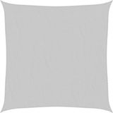 vidaXL Zonnezeil 5x5 m 100% polyester oxford lichtgrijs