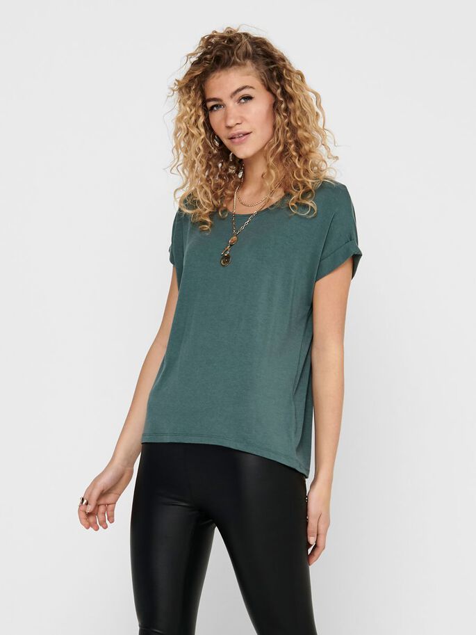 ONLY ONLMOSTER T-shirt - Women's - Size L - Green - Short Sleeve