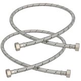 KOTARBAU® 2 Stuks - Flexibele Aansluitslang 1/2" x 1/2" - Flexibele Kraanslang 100 cm
