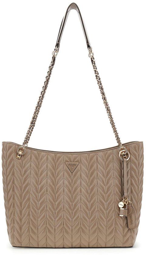 GUESS Cheryl Two Compartment Tote Schoudertas Dark Taupe