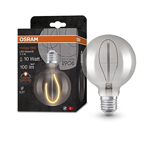 OSRAM Lamps OSRAM Vintage 1906 LED lamp, smoke tint, 3.4W, 100lm