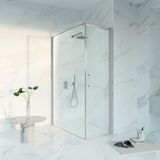 FortiFura Galeria Douchecabine - 60x140x200 cm - Rechthoek - Transparant glas - Veiligheidsglas - Draaideur