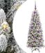 vidaXL Kunstkerstboom Wit 120 cm PVC en plastic en staal en PE
