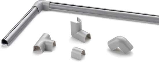 inofix Cablefix 2201 zilver grijs Hoek en verleng stukken