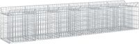 vidaXL Gabionen verhoogde border, 2 stuks, 300 x 50 x 60 cm, verzinkt staal