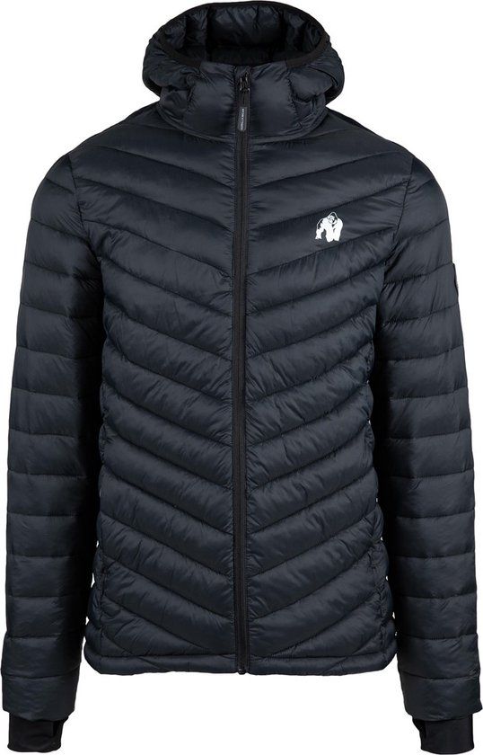 Gorilla Wear Osborn Puffer Jas - Zwart - XXL - Heren