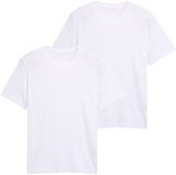 Tom Tailor - Coton T-shirts in een set van 2 - Maat XL - White