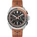 Bulova Heren Chronograaf Quartz Horloge met Lederen Band 98B427, Bruin, Modern