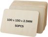 OmGoods - Dailygoody - Plaques de bois de balsa - Bricolage - 50 pièces - 100 x 150 x 2,5 mm