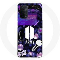 Maniacase Etui Oppo A54 5G BTS leger logo Bangtan Subs