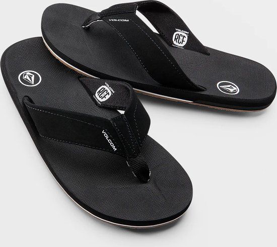 Volcom Victor Slippers - Black - Men - Size 44